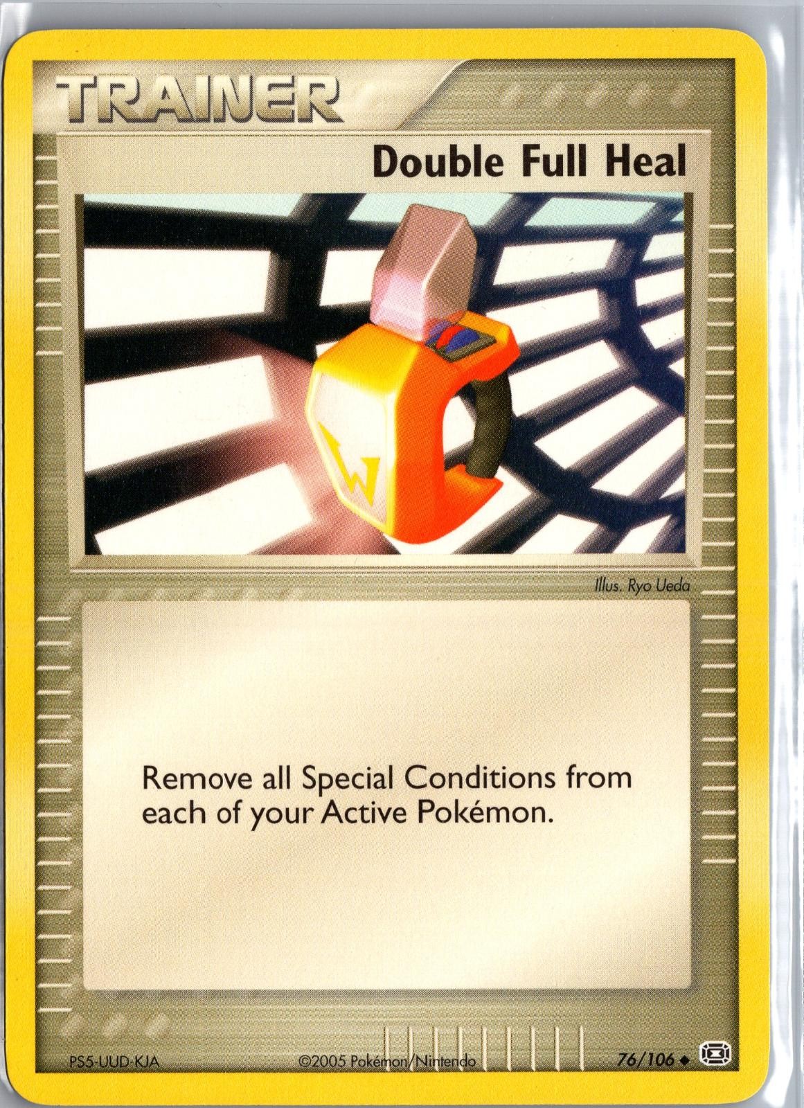 Double Full Heal 76/106 Uncommon Emerald Pokemon Moderately Played