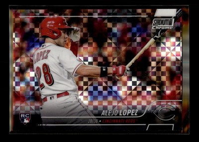 2022 Stadium Club Chrome X-Fractor #174 Alejo Lopez RC Cincinnati Reds