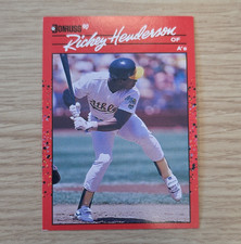 1990 Donruss Rickey Henderson #304 Oakland Athletics MLB