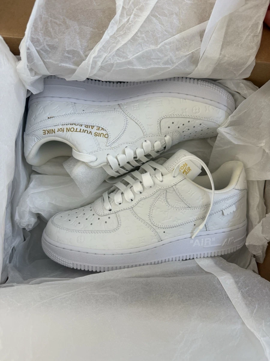 Nike Louis Vuitton x Air Force 1 Low Triple White for Sale