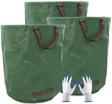 72 Gallons Garden Bag Collapsible Reuseable Heavy Duty Garden Waste Bags for ...