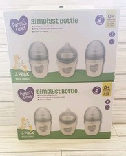 Parent's Choice Simplyst Bottle 9 oz. 3-Pack BPA Free Slow Flow, NIB