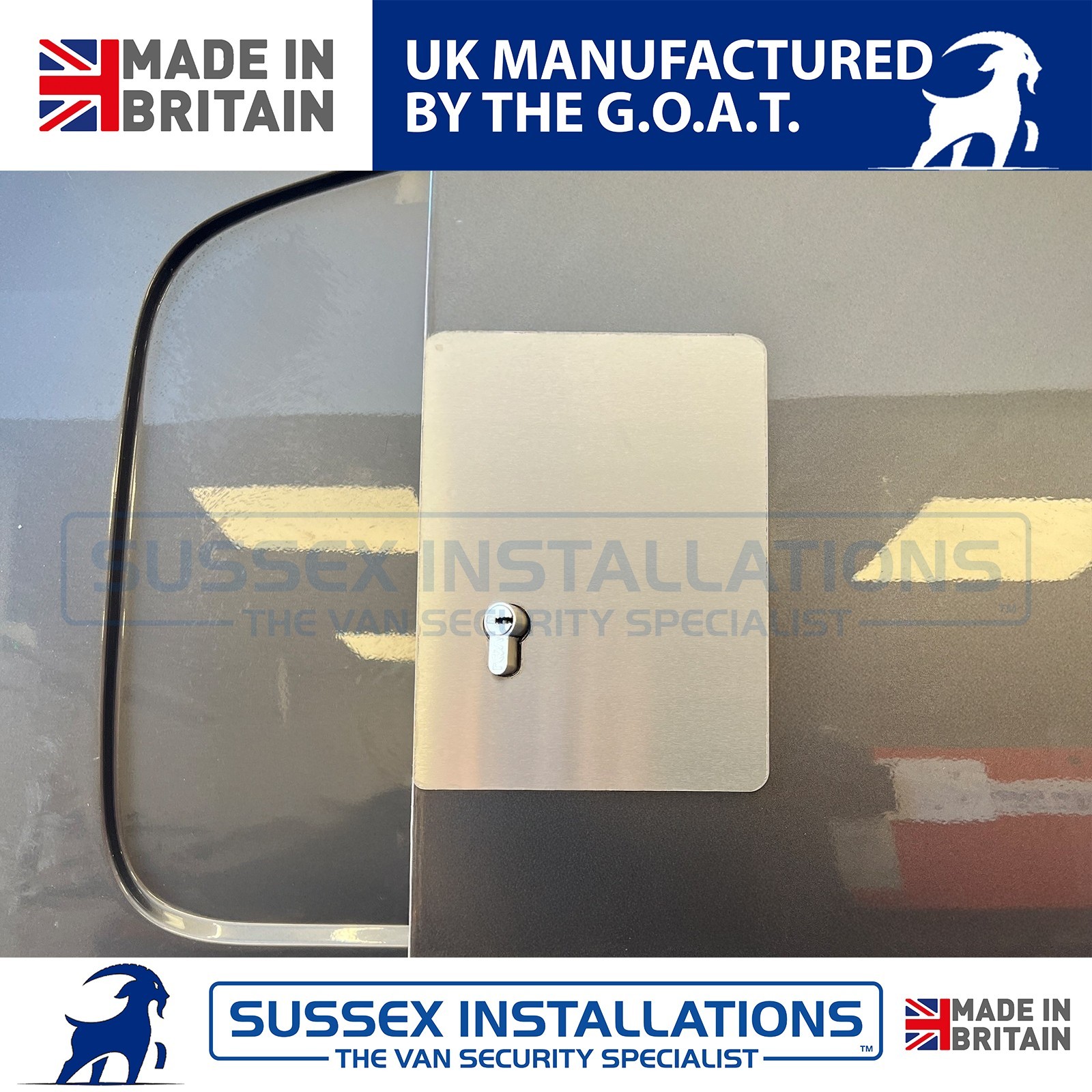 For Peugeot Expert (2017-Onwards) Right Side Door Deadlock Shield Brushed