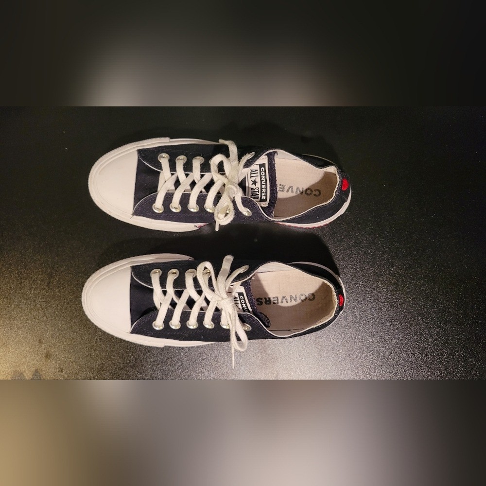 Converse Low Top Platform Love Yourself First Sneakers, Women's Size 7, Black thumbnail 3