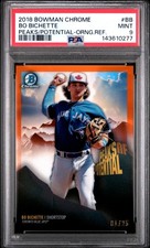 2018 BOWMAN CHROME PEAKS OF POTENTIAL #BB BO BICHETTE ORANGE REF /25 PSA 9