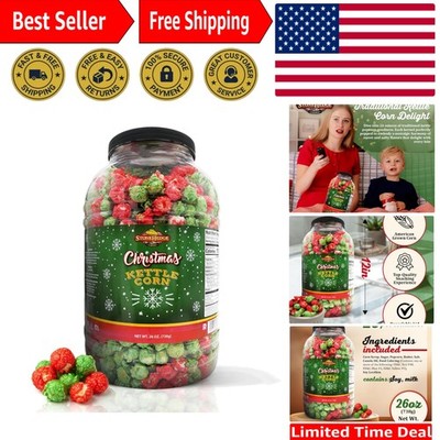 26 oz Gluten-Free Christmas Kettle Corn - Perfect for Parties and Gifting