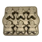 Williams Sonoma Nordic Ware Gingerbread Men Girls Kids Cakelet Pan 9”x11” NEW