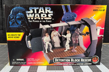 Star Wars POTF Sealed Box Detention Block Rescue Ships FAST Power of the Force