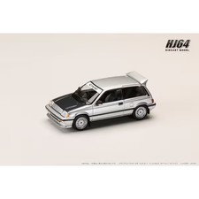 HJ645029S 1/64 Honda CIVIC AT LATE VERSION / JDM Street Racer Silver Diecast