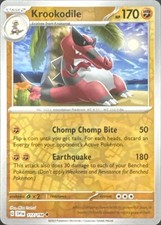Krookodile 117/198 Uncommon Scarlet & Violet Pokemon Reverse Holo Near Mint