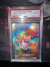 Pokemon 2019 Unified Minds Misty's Favor 235/236 Full Art Holo PSA 10 on eBay
