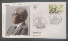 Enveloppe Premier 1er jour Timbre Léopold Sédar Senghor N° 3537 Obl Paris 2002