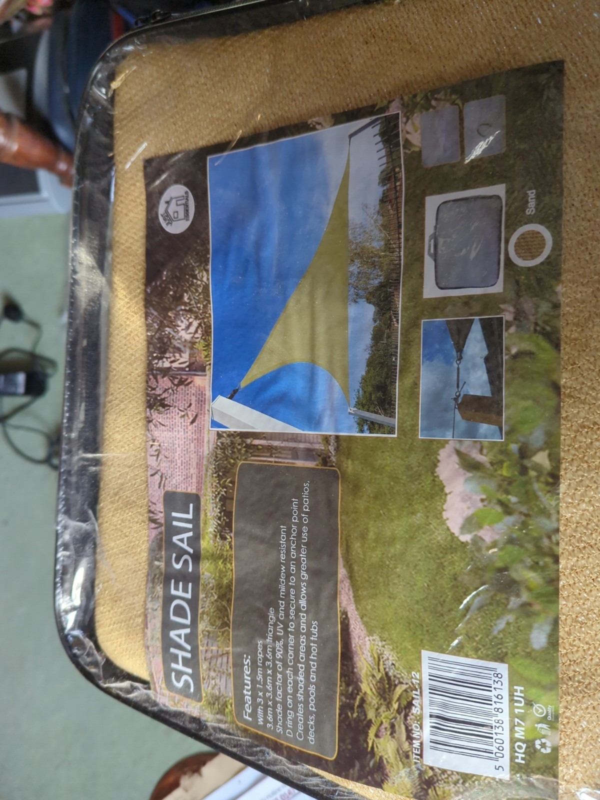 Large Triangular Sun Shade Sail