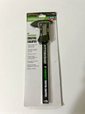 #ad Harbor Freight Pittsburgh 63586 6quot; Composite Digital Caliper LCD Display Durable $13.00