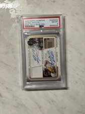 2023 Definitive Ronald Acuna Juan Soto Dual Relic Auto /15 PSA 9