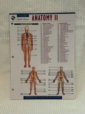 Anatomy 2 - REA Quick Access Reference Chart Fast facts Review