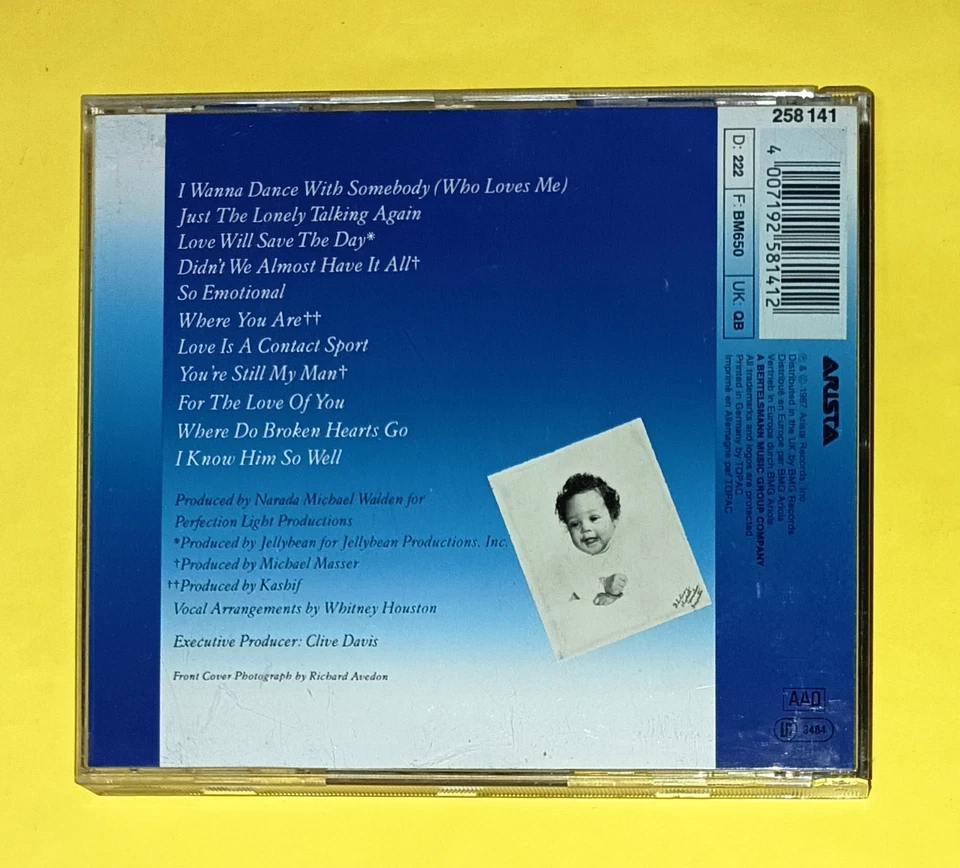 WHITNEY HOUSTON - WHITNEY CD - Image 2 of 4