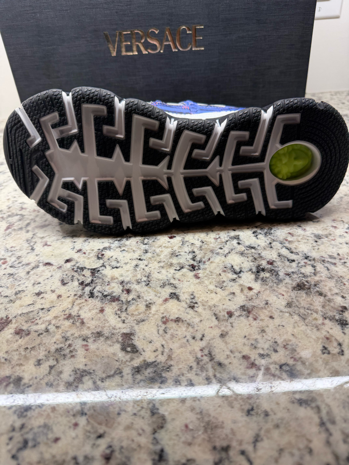 Versace Trigreca Sneakers Men EU 41 US 8 Black Multi Luxury Designer Shoes Authe thumbnail 10
