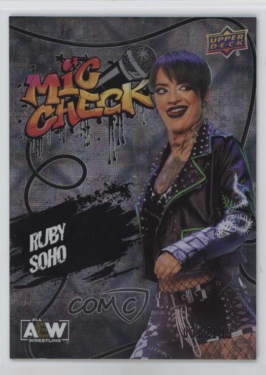 2023 Upper Deck AEW All Elite Wrestling Mic Check Silver Foil /199 Ruby Soho 9l4