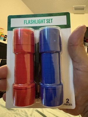 FESTiVE VOiCE Blue And Red Mini Pocket Size Flashlight Set