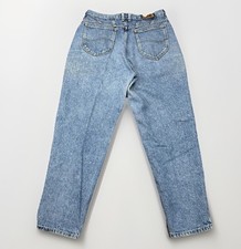 Vintage 90s Lee Acid Wash Jeans Mom Tapered Jeans Denim Sz 14 Petite USA 30x28