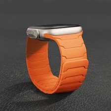 Magnetic Silicone For Apple Watch Ultra 3 2 Band 11 10 9 8 7 6 54 Strap Bracelet