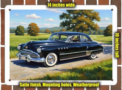 Metal Sign - 1949 Buick 4 Oil Painting - 14x10