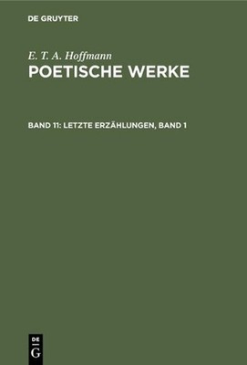 Letzte Erzhlungen, Band 1: Erster Band by Walter Wellenstein (German) Hardcover 
