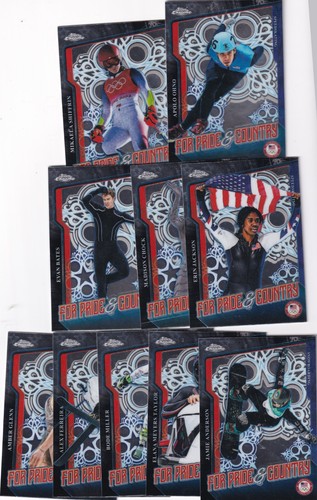 Pride and Country Insert 2026 Topps Chrome US USA Winter Olympics Pick Card List