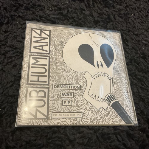 Subhumans-Demolition War 7 1981 Spider Leg Records 7"
