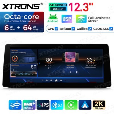 Qualcomm 665 Android 14 2K Screen for BMW 3 Series E90 E91 E92 E93 Radio CarPlay