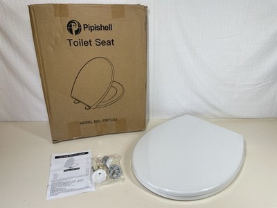 O Form WC-Sitz Soft Close Schnellverschluss weiß | Befestigung oben verstellbar