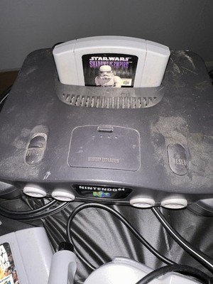Nintendo 64 Console Gray Memory Expansion with Star Wars Shadows of the Empire