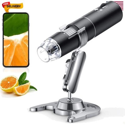 Wireless Digital Microscope, 50X-1000X Magnification WiFi Portable Handheld M...
