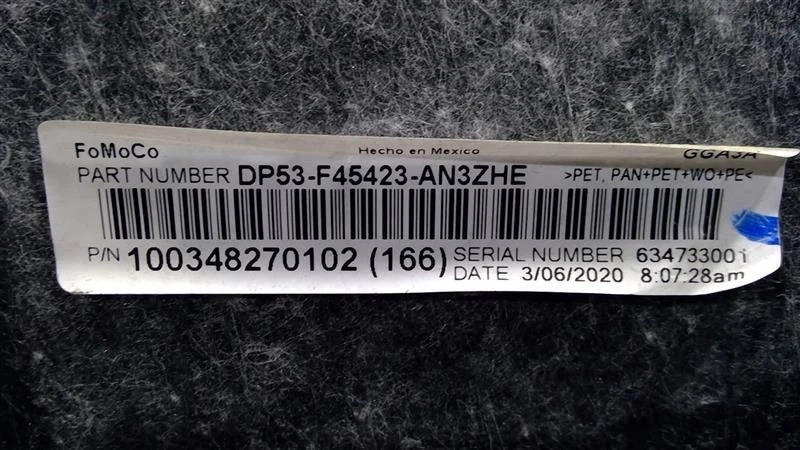 2014 - 2020 LINCOLN MKZ TRUNK LEFT DRIVER SIDE QUARTER PANEL TRIM COVER OEM - Image 3 of 4