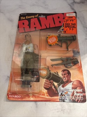 RAMBO: The Enemy of Rambo: Sergeant Havoc Vintage Figure 1985/86 New! MOC
