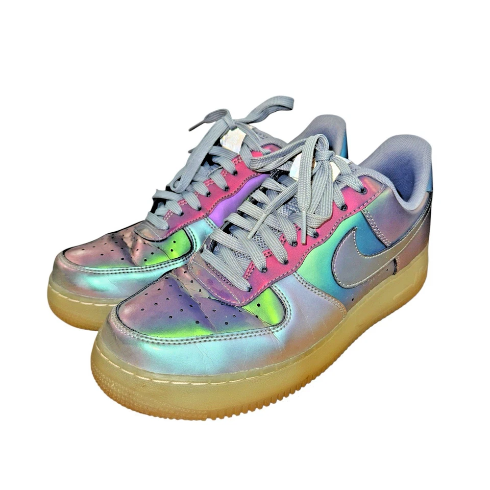 Nike Air Force 1 07 LV8 PARA HOMBRES 9 SEMINUEVOS Iridiscente 718152-019 Zapatos/Zapatillas Foto 2 de 4