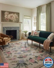 Loloi Rifle Paper Co. Rosa Collection RSA-02 Cream/Multi 2'-6" x 12'-0" Runne