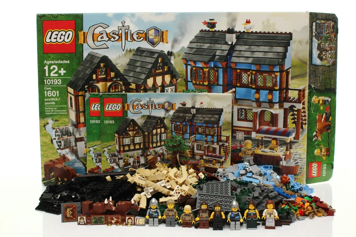 Lego Castle Set 10193 Medieval Market Village 100% complete + instr. + box  2009