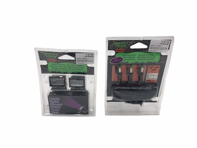 Lot of 2 Lemax Spooky Town 2024 NEW Figures - Purple Light & Expansion Cable