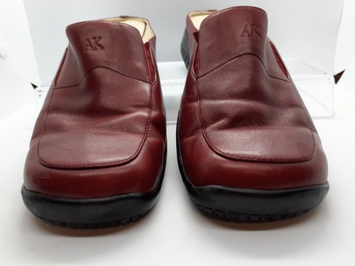 ANNE KLEIN Wine Brown Color Womens SZ 8.5 SLIP On Clog Leather Uppers Y2K  - Picture 4 of 6