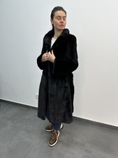 Luxury Saga Mink Fur Coat Xs, Black Brilliant