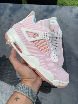 Air Jordan 4 Golf NRG Seersucker Sail Apricot Agate Men's size 9 CZ2439-101  | eBay