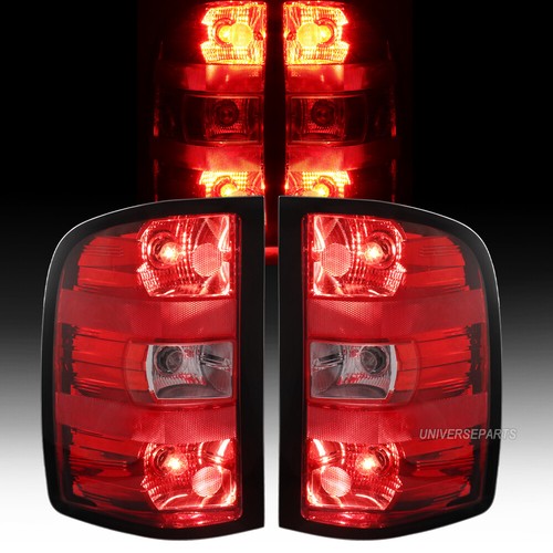 For 2007-13 Chevy Silverado GMC Sierra 1500 3500HD Tail Light w/Bulbs Rear Lamps - Imagen 2 de 13