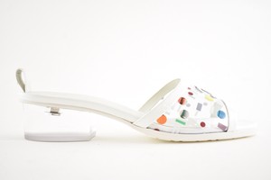 chanel transparent mule