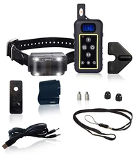 Remote dog training shock collar hunting trainer strobe LED anti bark 3940ft 