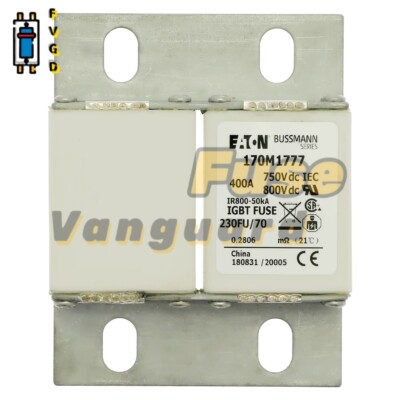 1PC Eaton BUSSMANN 170M1777 400A, 690V High Speed Square Body Fuse