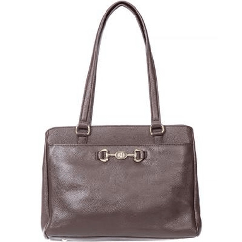 Giani Bernini Horse-Bit Leather Satchel
