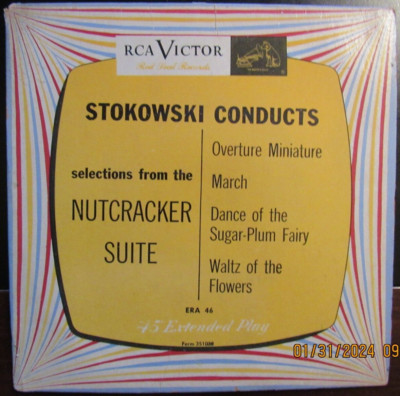 Stokowski Conducts Nutcracker Suite 45RPM Single Era-46 E2LW-0091 RCA Victor EP