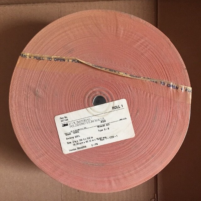 NEW 3M 971X IMPERIAL Polishing Film Roll 3" x 150' x 5/8" 15MIC 5MIL eBay